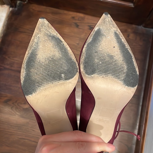 Burgundy suede Stilettos - Picture 7 of 7